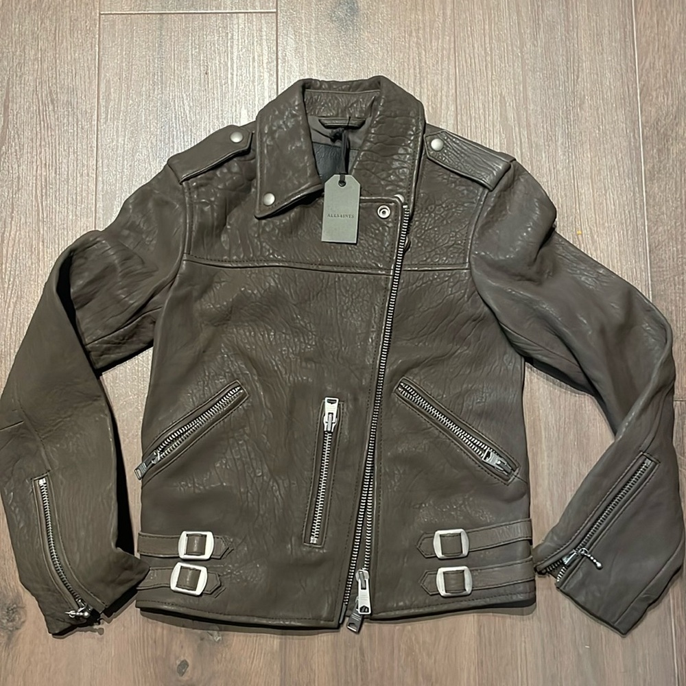 New with tags Allsaints Watson Biker Jacket - US0